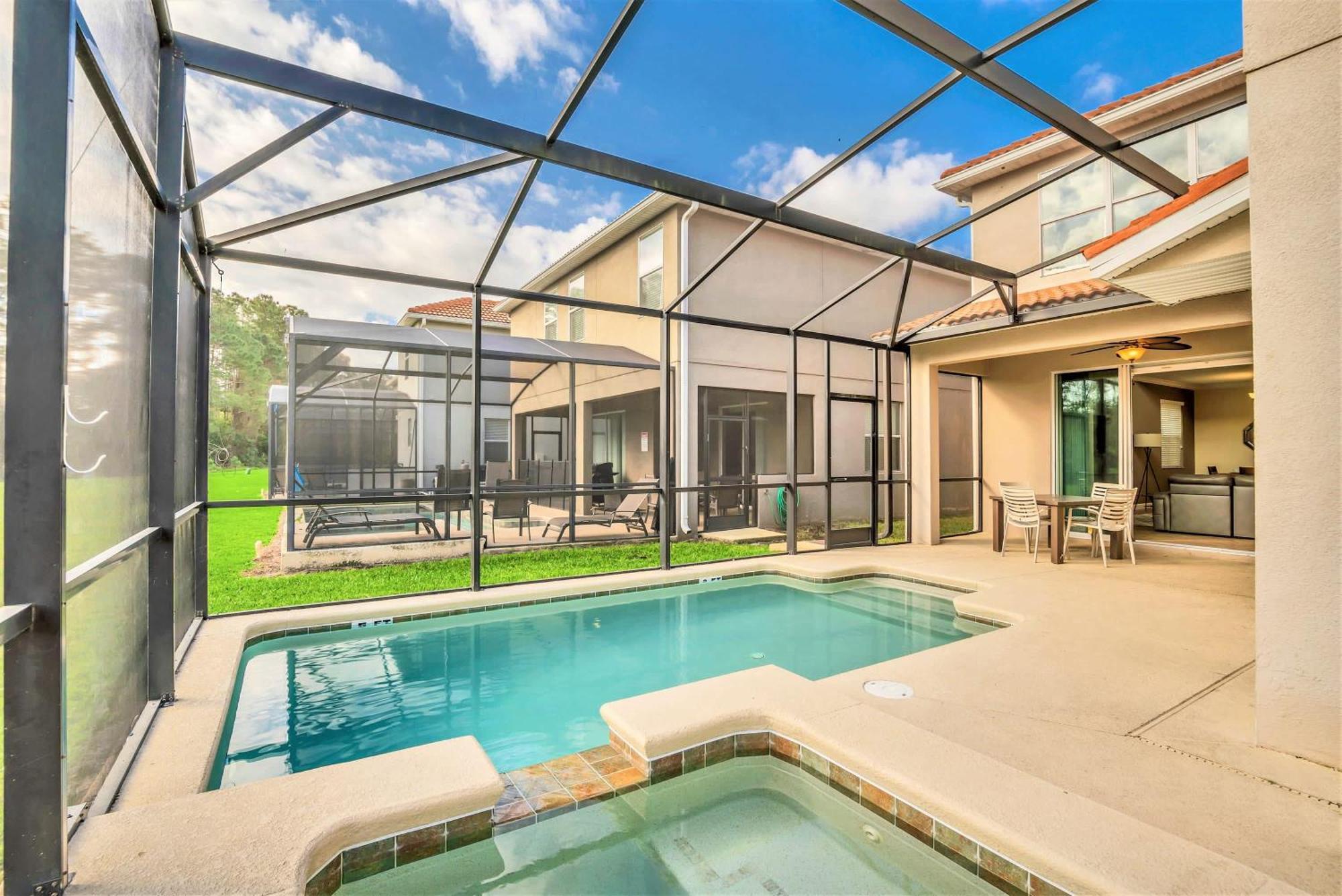 Near Disney - 5Br Home- Games Pool Hot Tub & Bbq 基西米 外观 照片